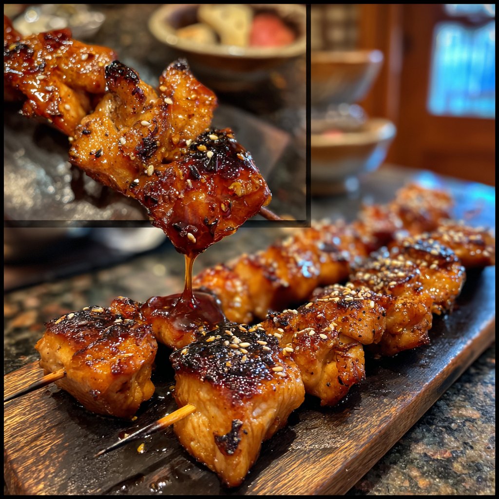 Grilled Teriyaki Chicken Skewers