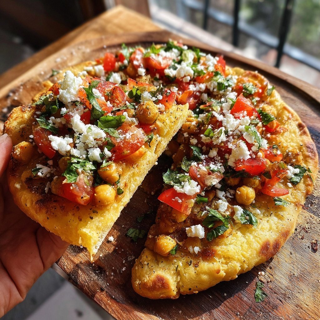 Mediterranean Chickpea Flatbreads