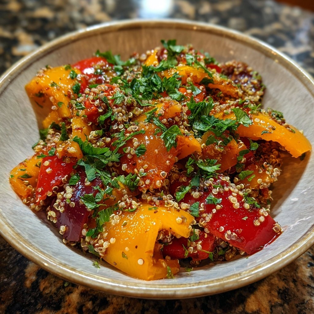 Sweet Pepper with Quinoa Salad
