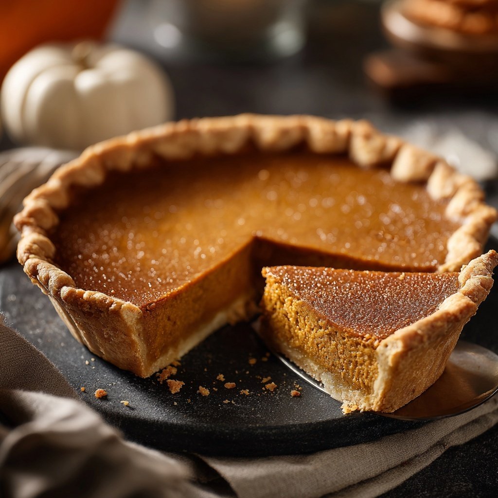 Festive Spiced Pumpkin Pie