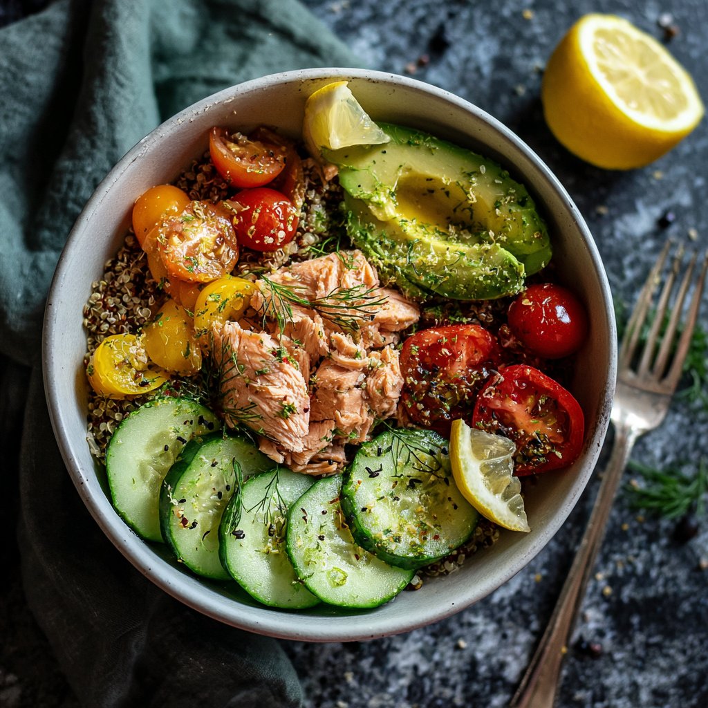 Quinoa Salmon Power Bowl