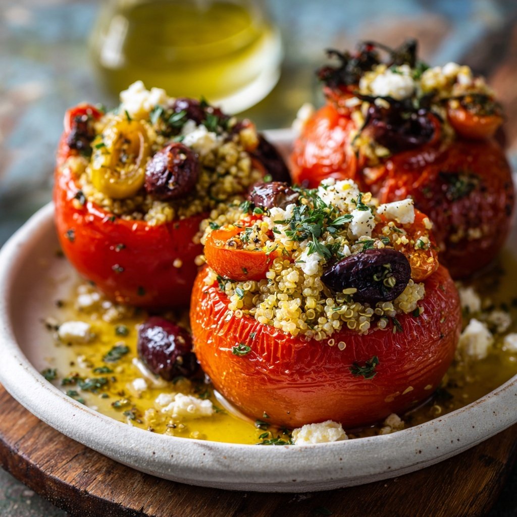 Mediterranean Quinoa-Stuffed Tomatoes