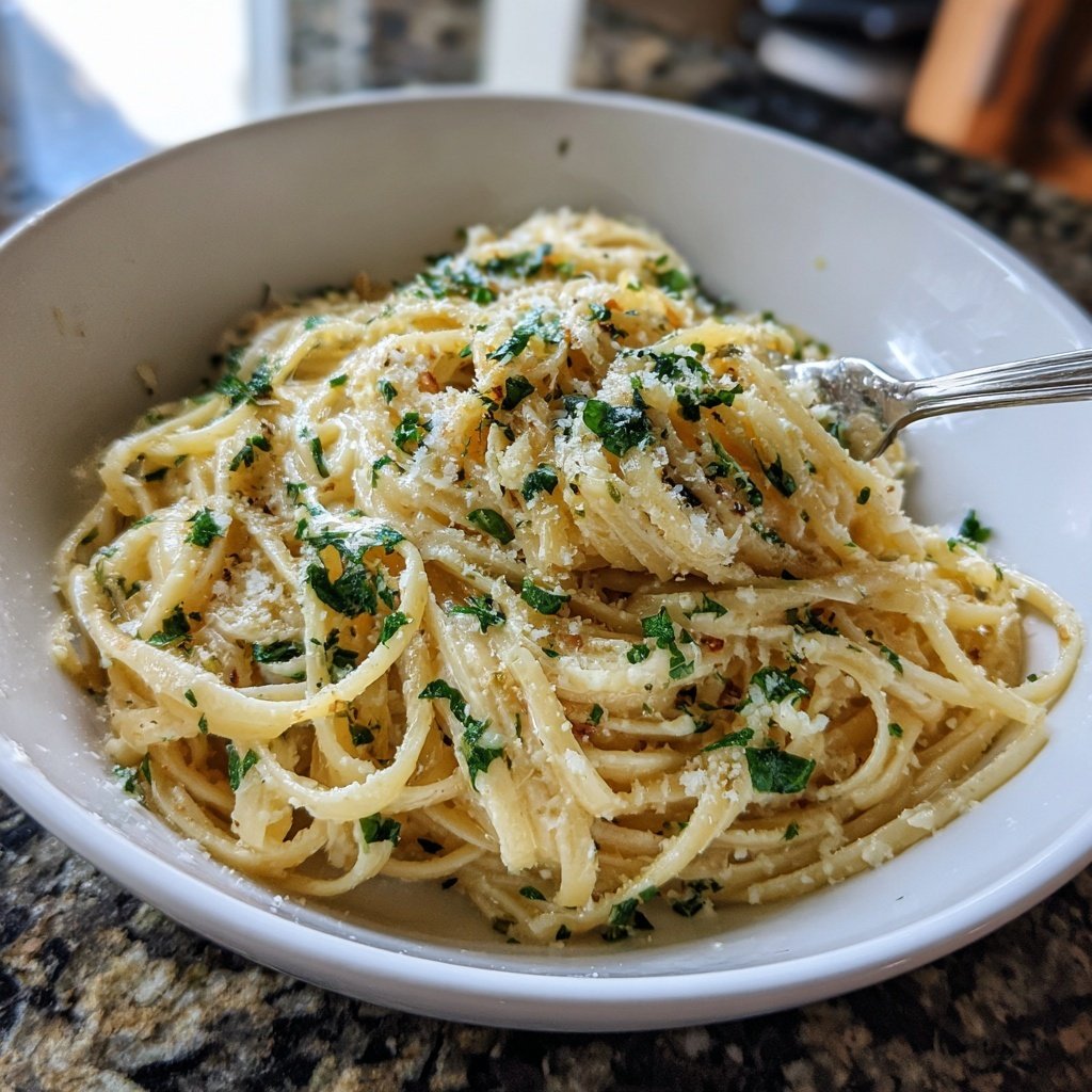 Quick Garlic Butter Pasta